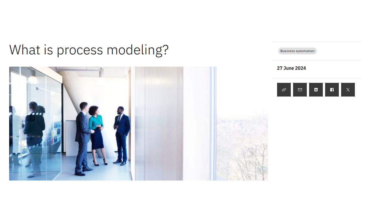 What is process modeling? - IBM