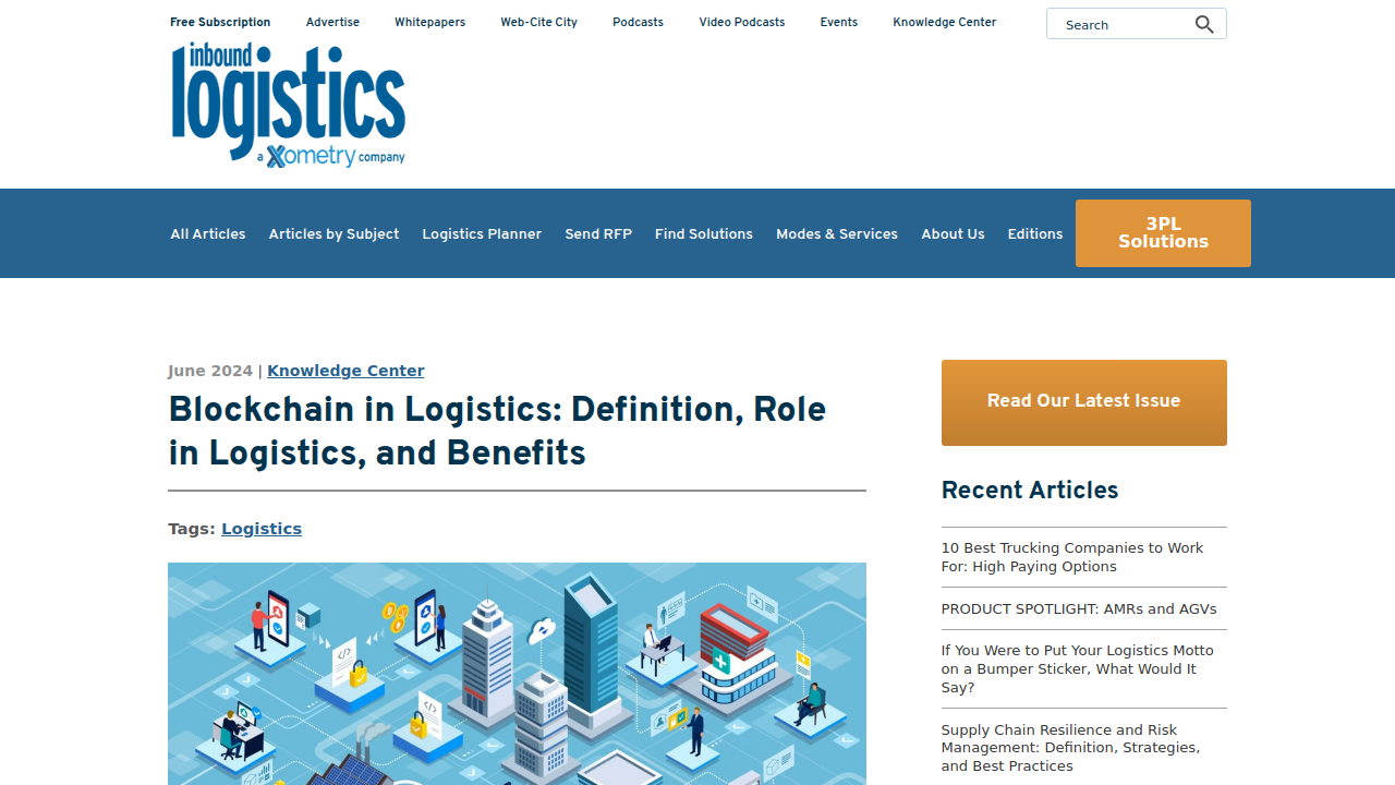 Blockchain in Logistics: Definition, Role in Logistics, …