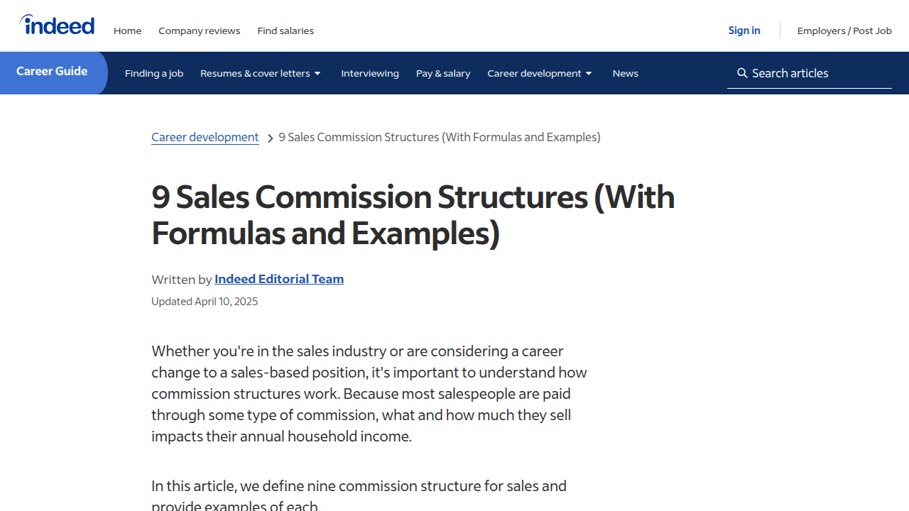 9 Sales Commission Structures (With Formulas and Examples)