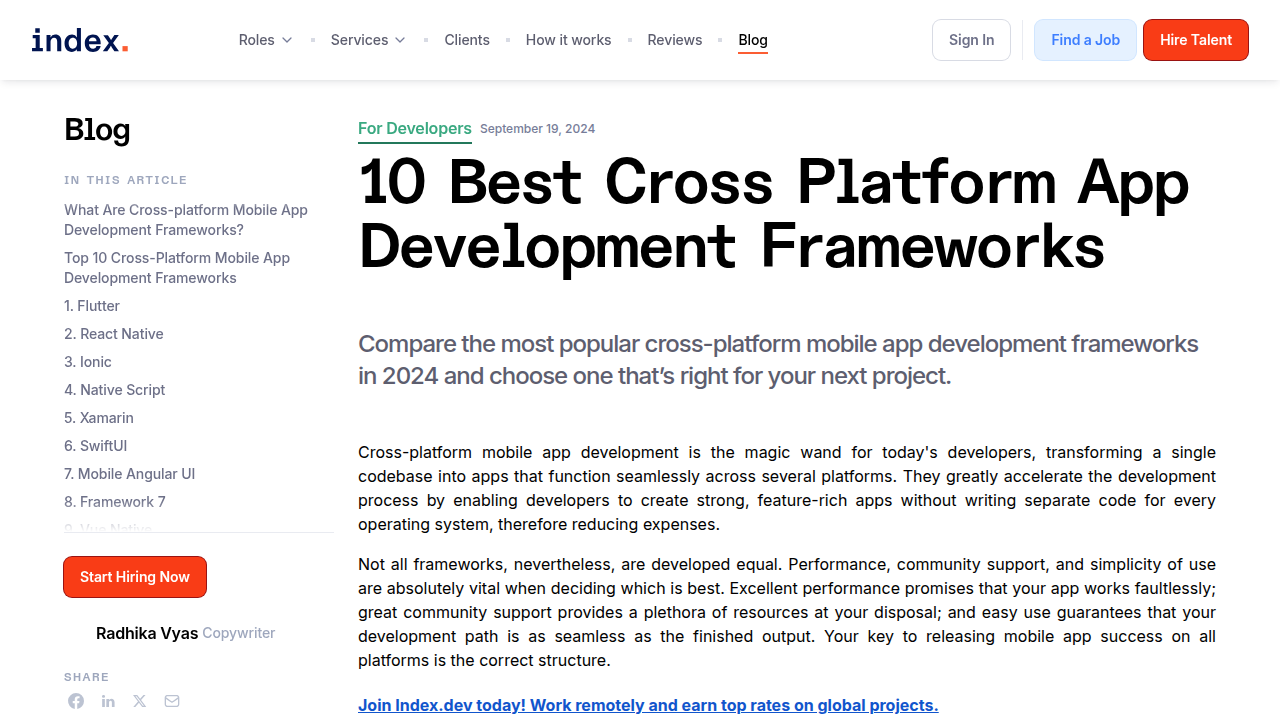 10 Best Cross Platform App Development Frameworks