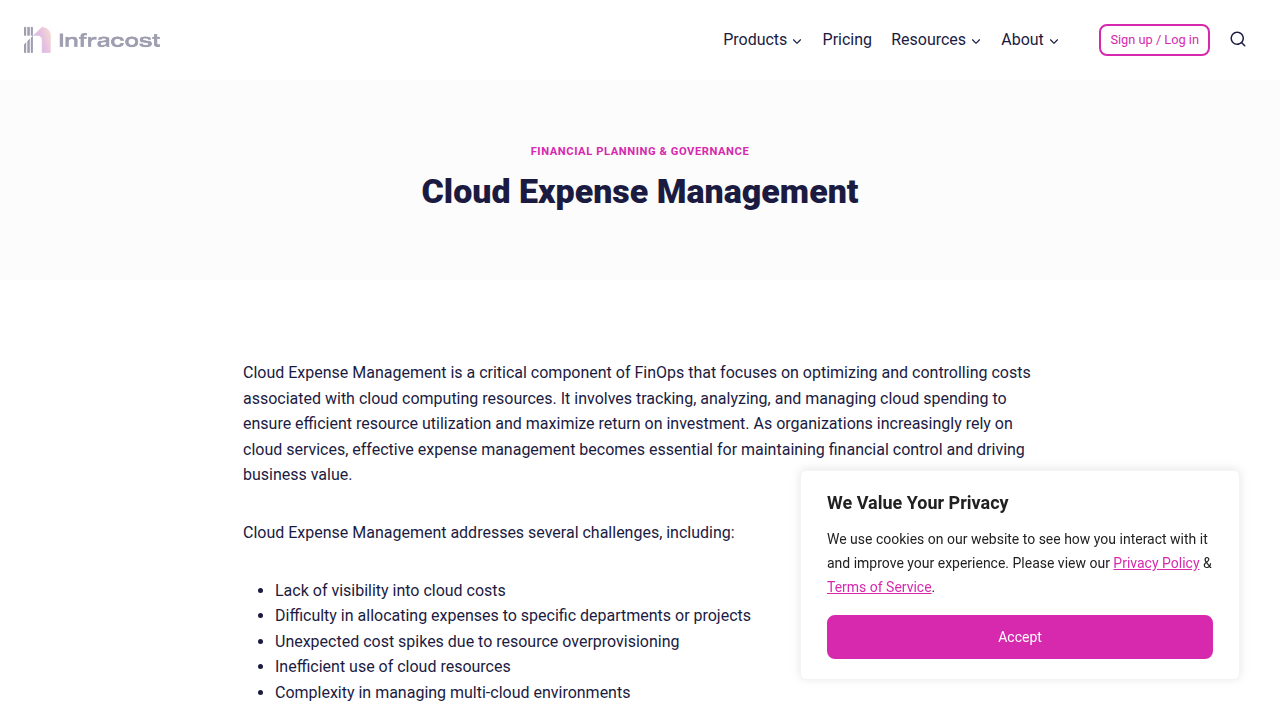 Cloud Expense Management - Infracost
