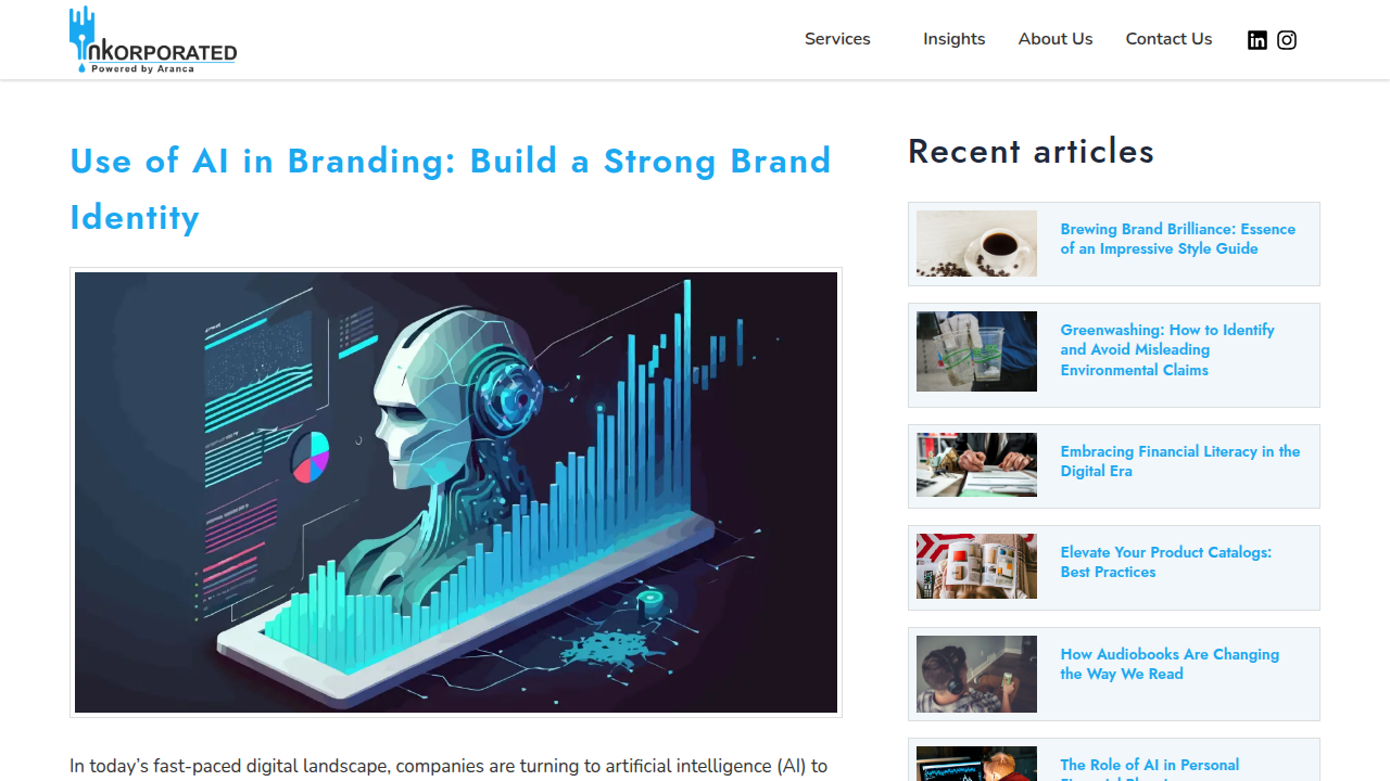 Use of AI in Branding: Strengthening Your Brand Identity