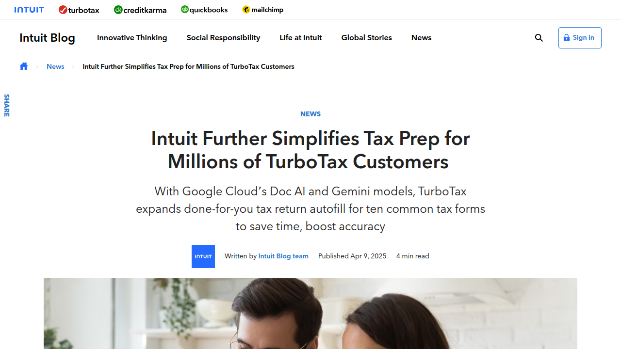 Intuit Further Simplifies Tax Prep for Millions of …