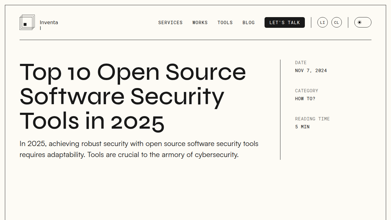 Top 10 Open Source Software Security Tools in 2025