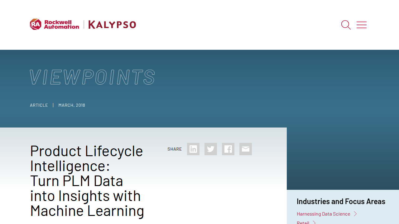 Turn PLM Data Into Insights With… | Kalypso