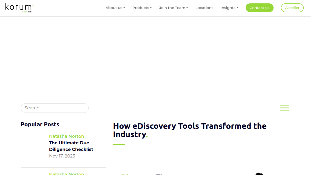 How eDiscovery Tools Transformed the Industry - KorumLegal
