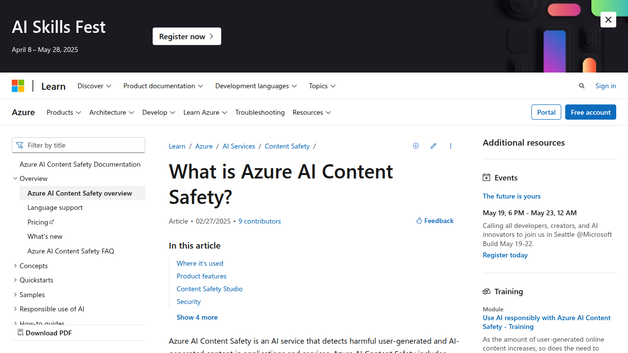 What is Azure AI Content Safety? - Azure AI services