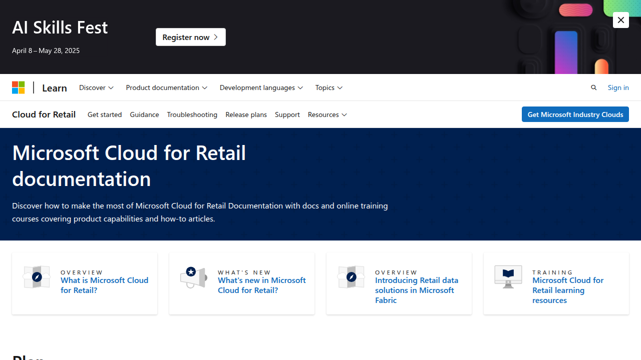 Get started - Microsoft Cloud for Retail | Microsoft Learn