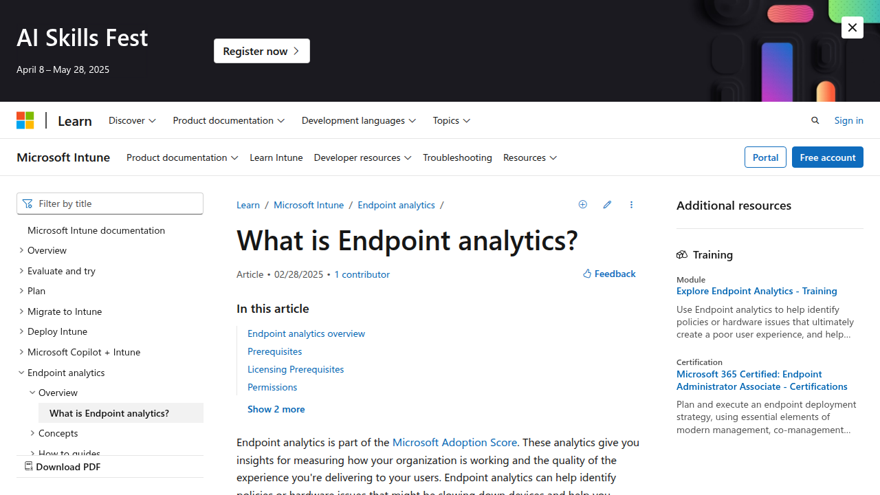 What is Endpoint analytics? - Microsoft Intune | Microsoft Learn