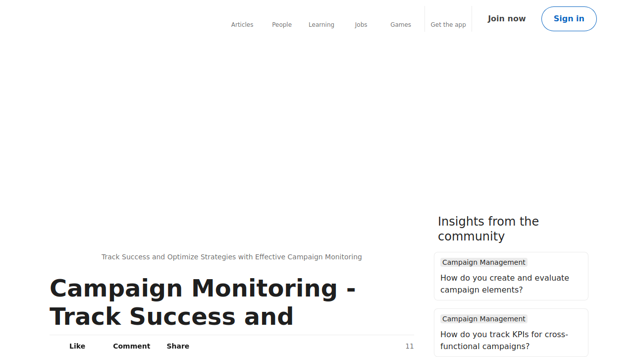 Campaign Monitoring - Track Success and Optimize …