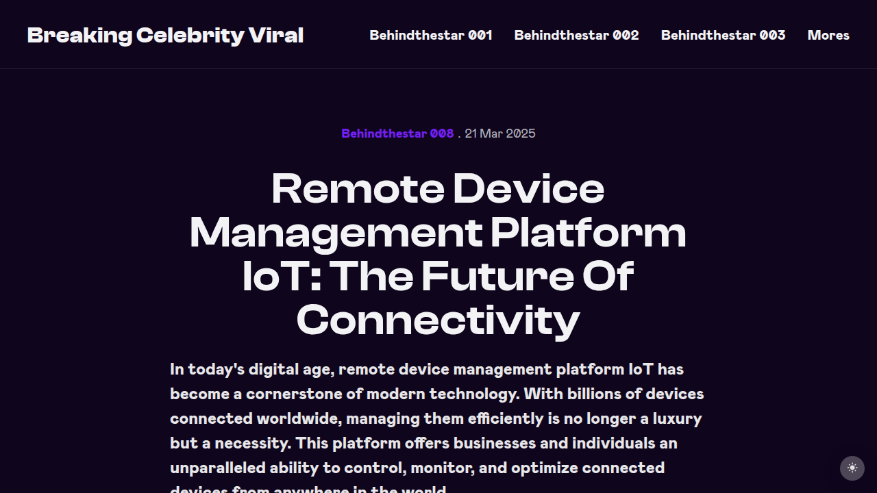 Remote Device Management Platform IoT: The Future Of …