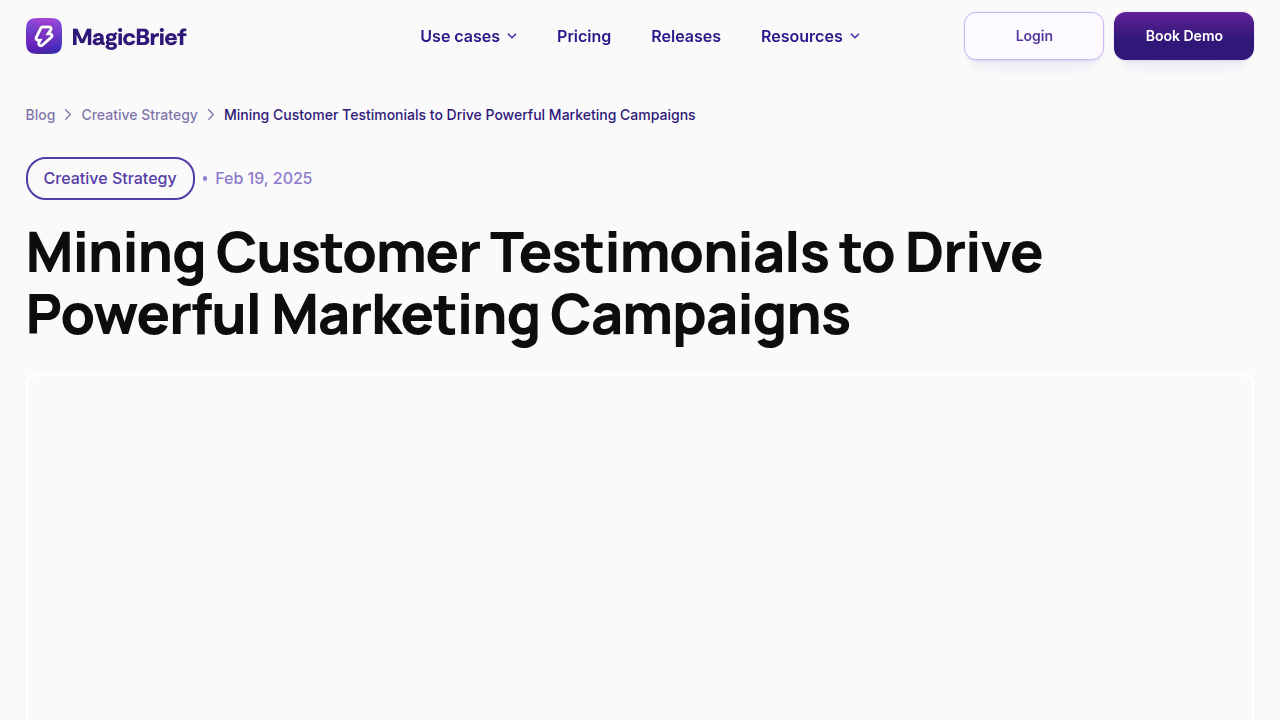 Mining Customer Testimonials to Drive Powerful Marketing …