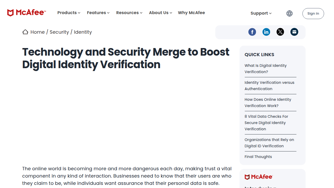 Verifying digital identity to avoid online fraud | McAfee