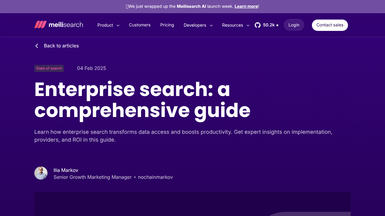 Enterprise search: a comprehensive guide