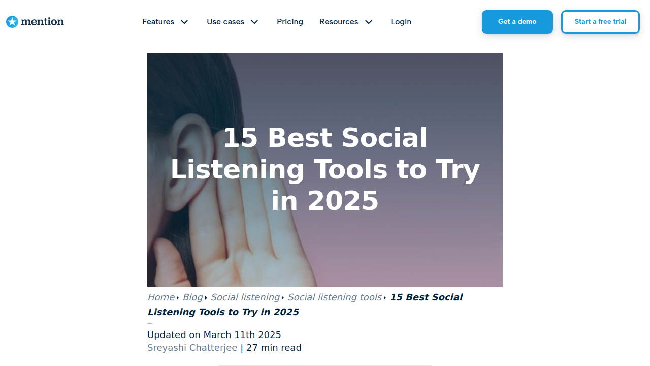 15 Best Social Listening Tools to Try in 2025 | Mention