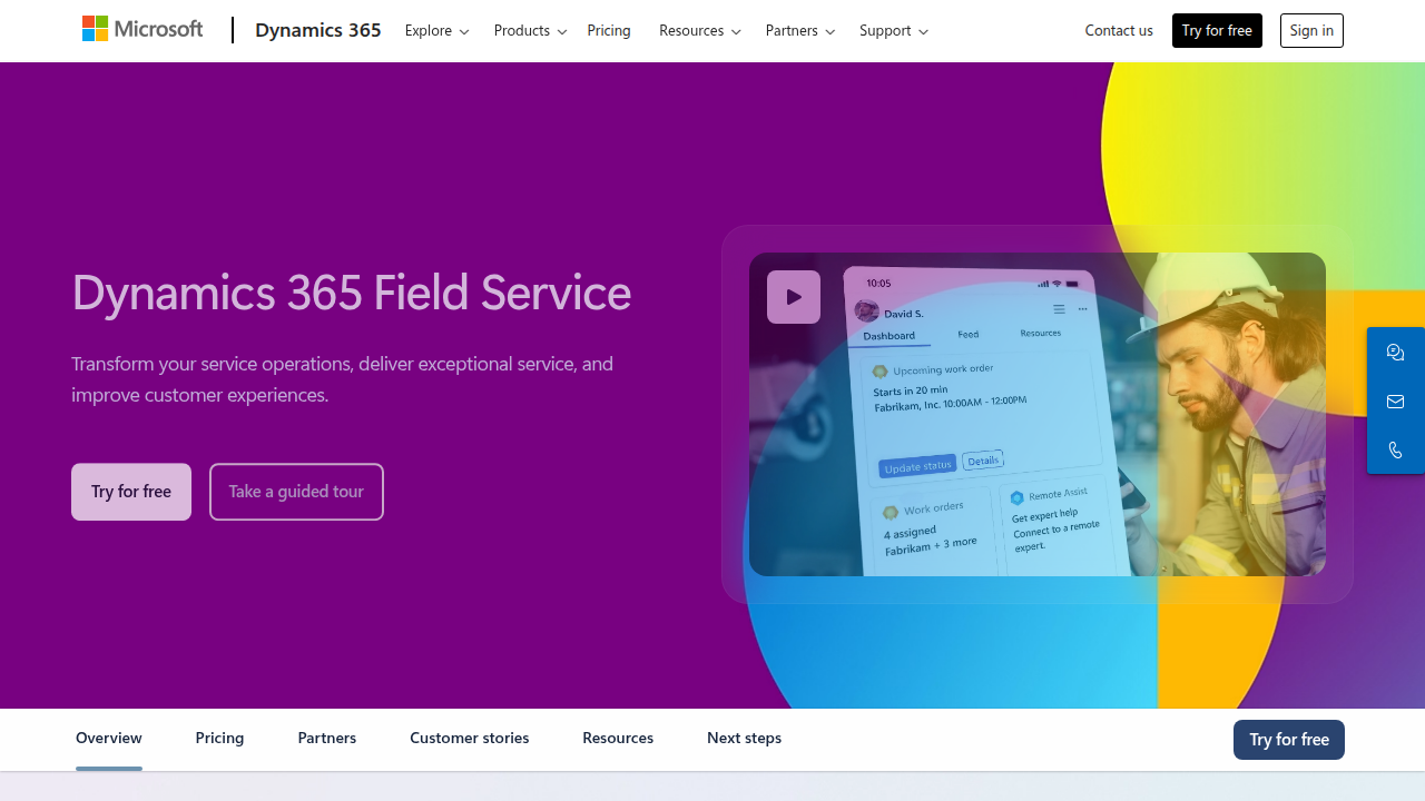 Field Service Management Software | Microsoft Dynamics 365