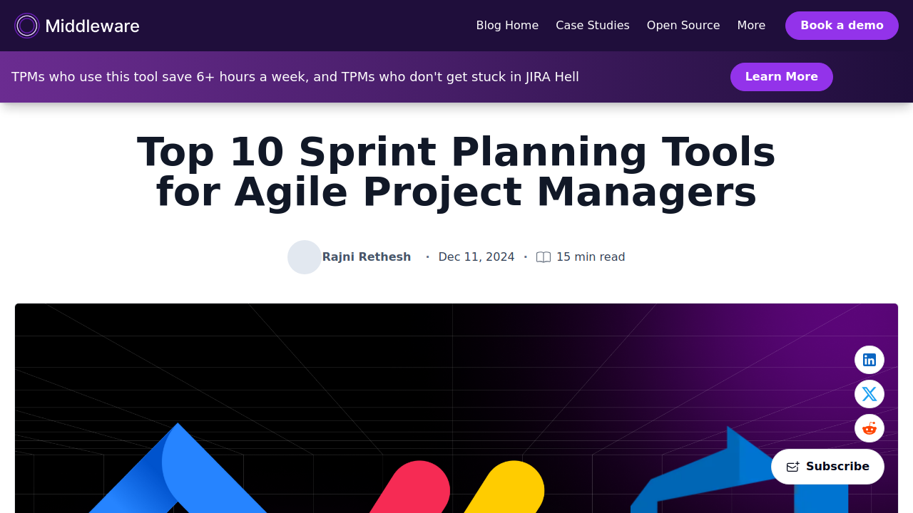 Top 10 Sprint Planning Tools for Agile Project Managers