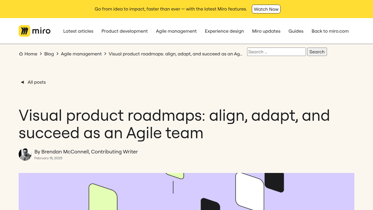 Visual product roadmaps: align, adapt, and succeed …