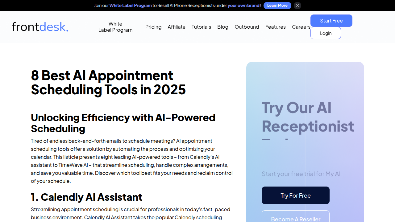 8 Best AI Appointment Scheduling Tools in 2025