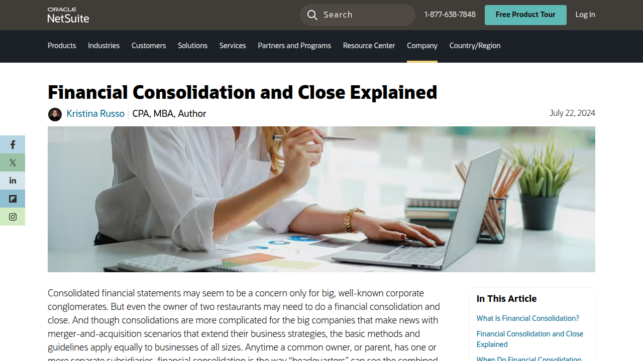 Financial Consolidation and Close Explained - NetSuite