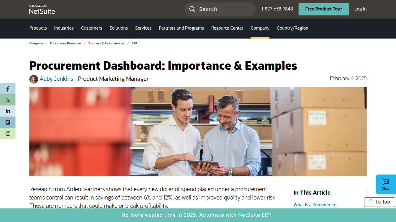 Procurement Dashboard: Importance & Examples