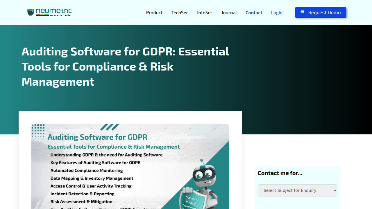 Auditing Software for GDPR: Essential Tools for Compliance & Risk ...