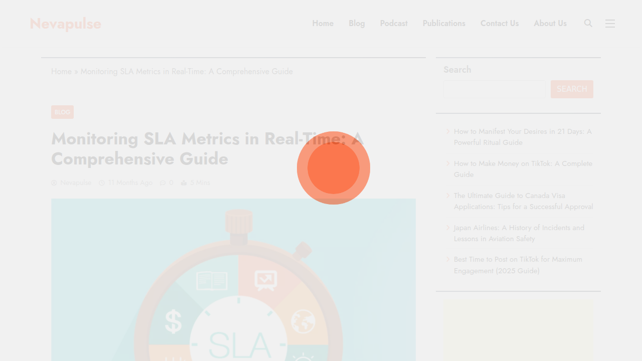 Monitoring SLA Metrics in Real-Time: A …