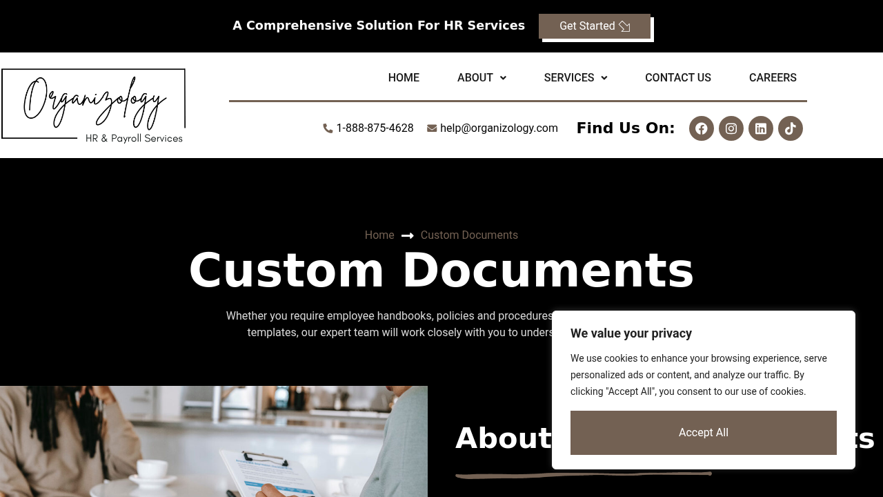 Tailored and Comprehensive Custom HR Documents | Organizology