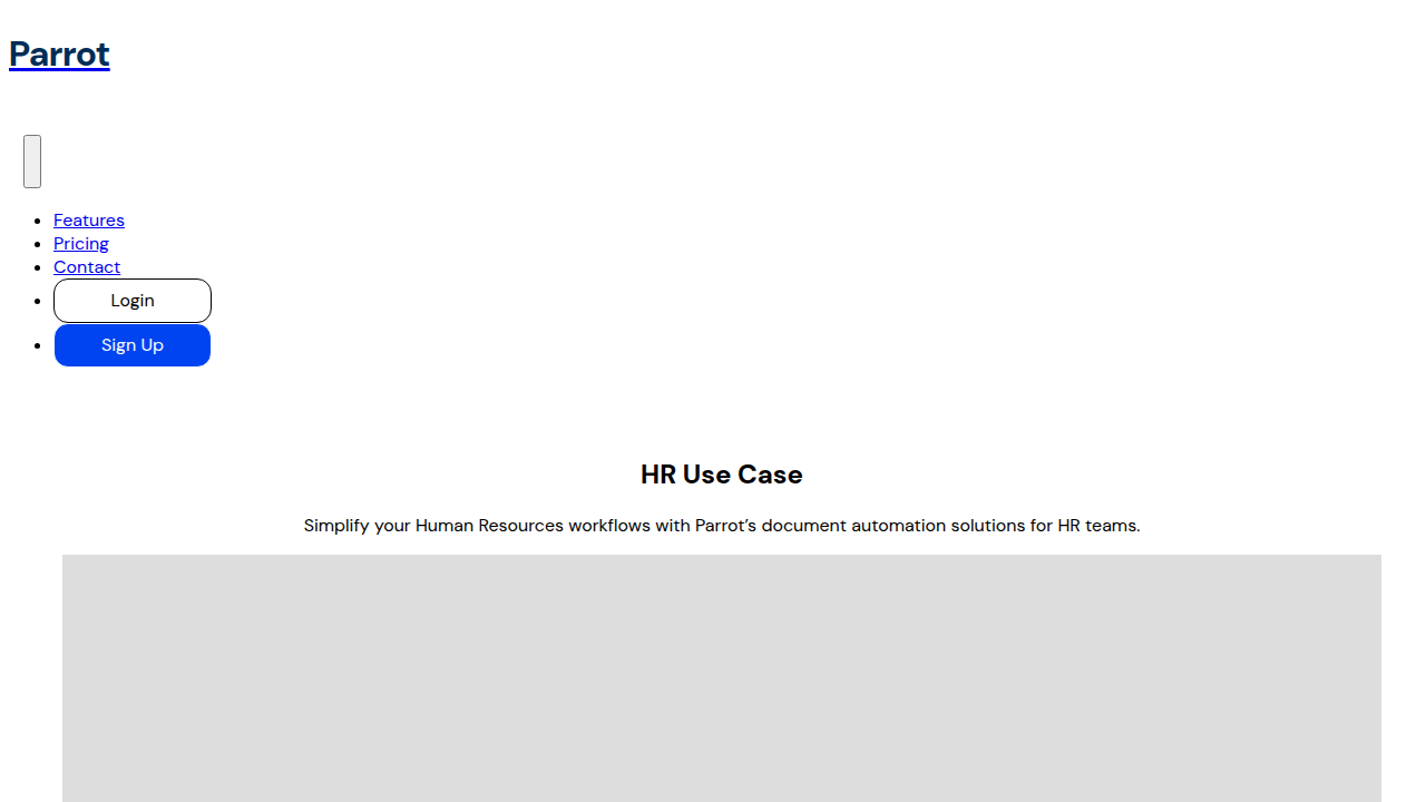 hr | Parrot | Generate and send personalized documents using the …