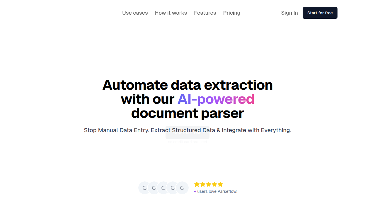 Parseflow | AI-powered data extraction and document …