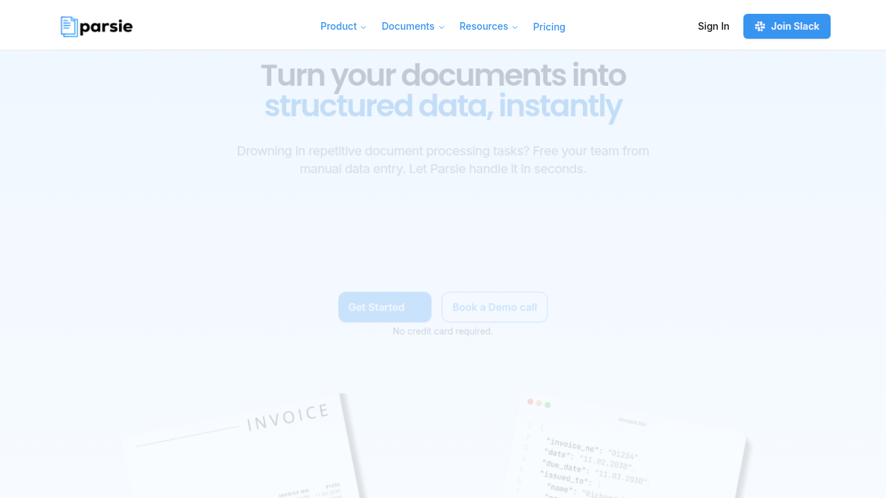 Parsie - AI Document Processing & Data Extraction