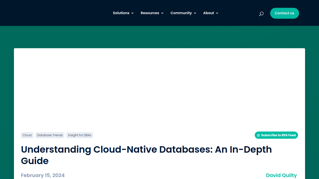 What is a Cloud-Native Database? A Comprehensive …