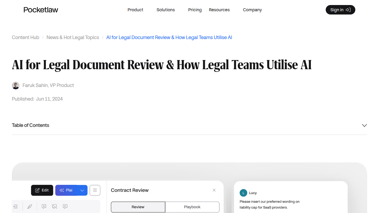 AI for Legal Document Review & How Legal Teams …
