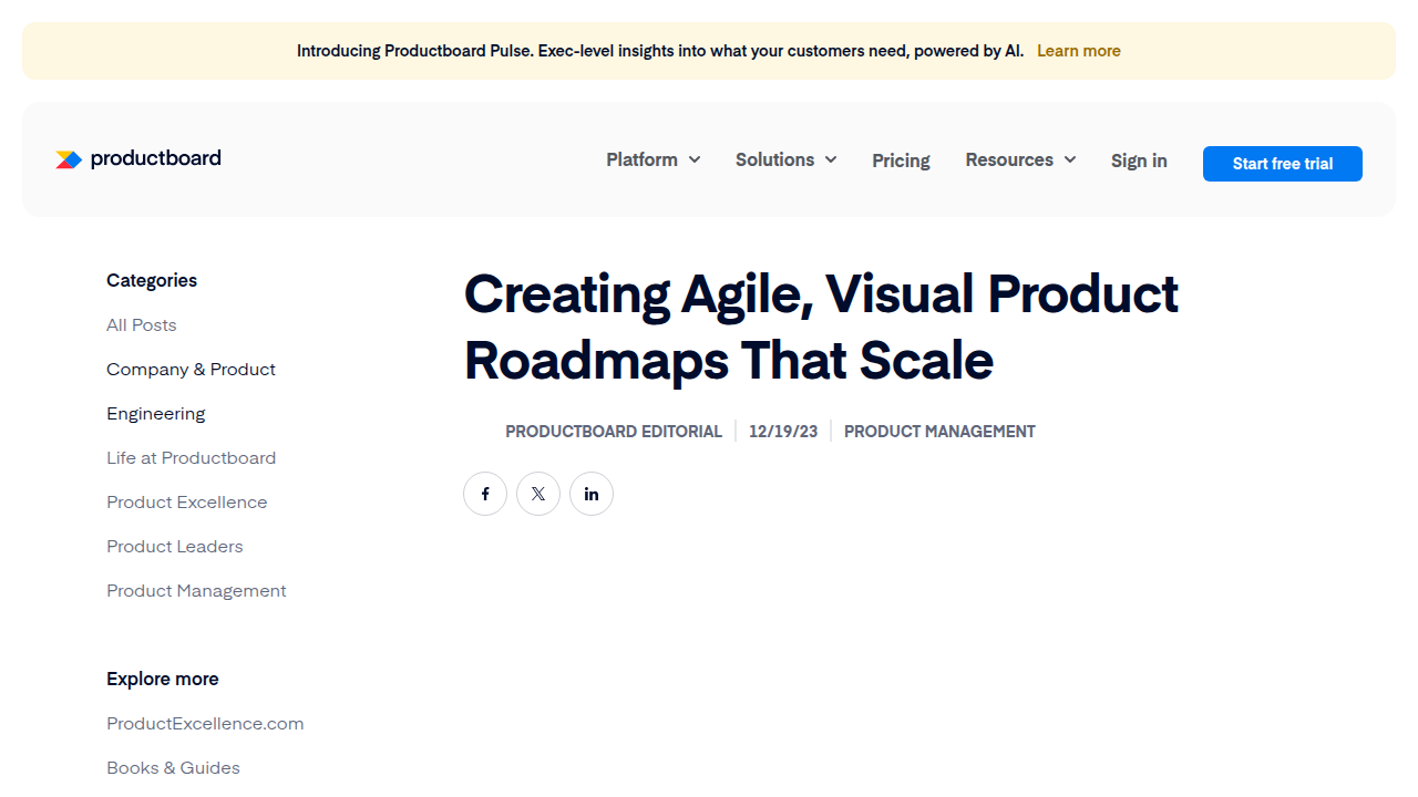 Creating Agile, Visual Product Roadmaps That Scale