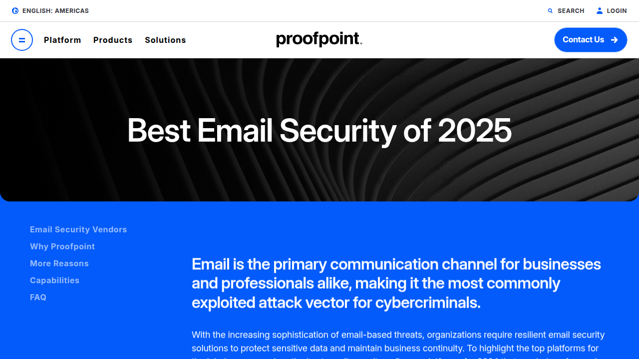 Best Email Security of 2025 | Proofpoint US
