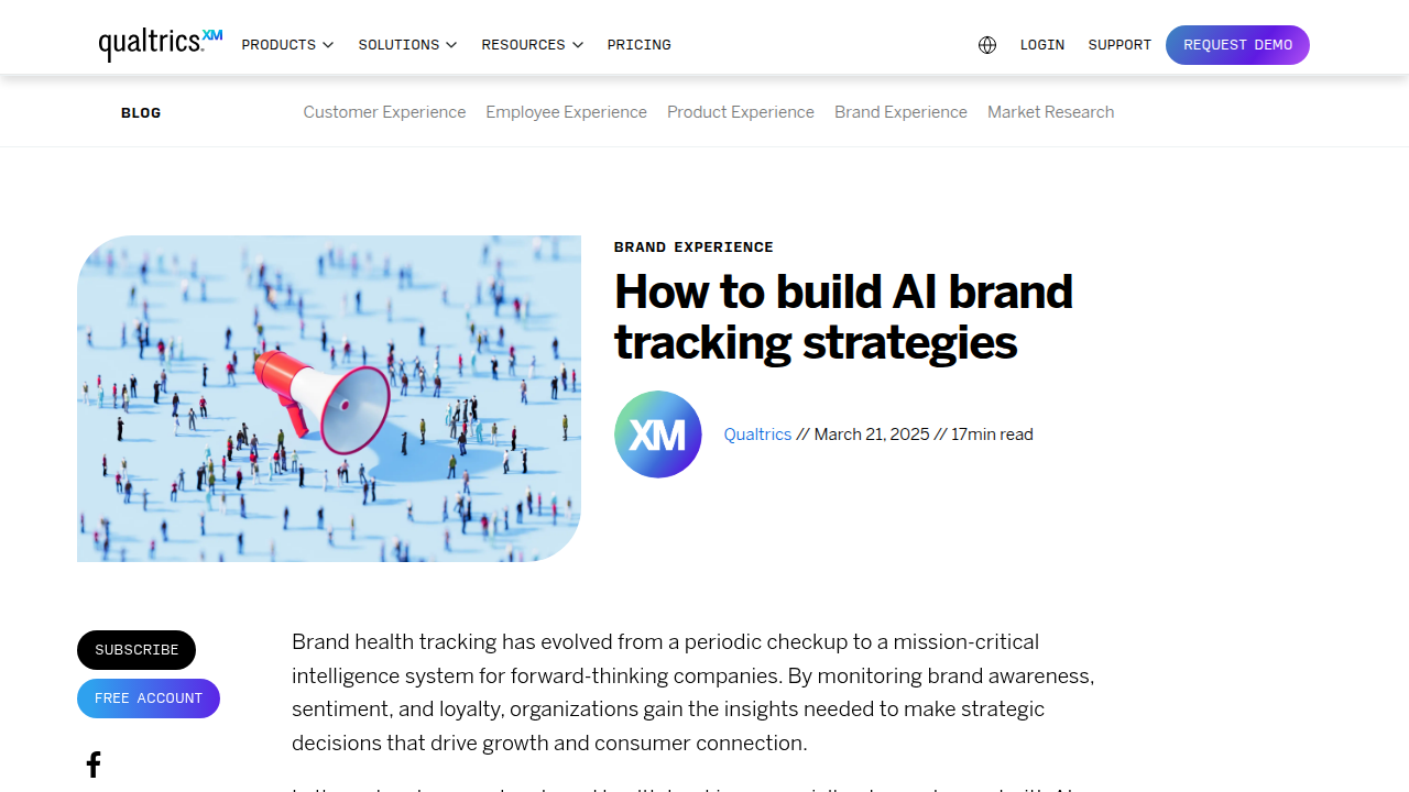 How to build AI brand tracking strategies - Qualtrics XM