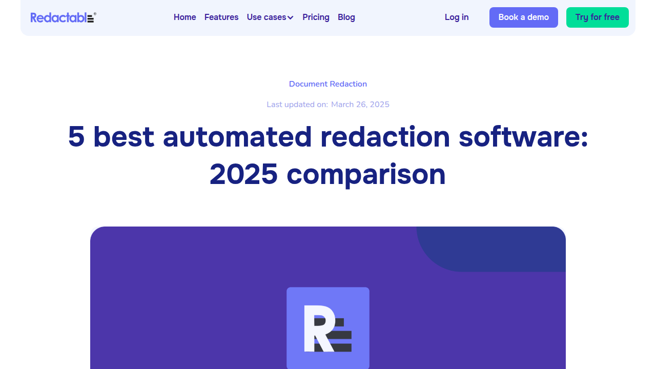 5 Best Automated Redaction Software: 2025 Comparison
