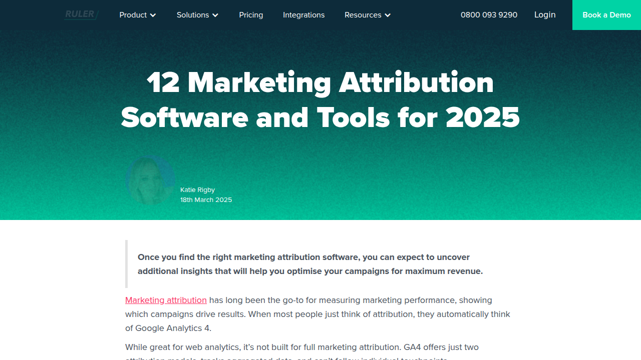 12 Marketing Attribution Software and Tools for 2025 - Ruler …
