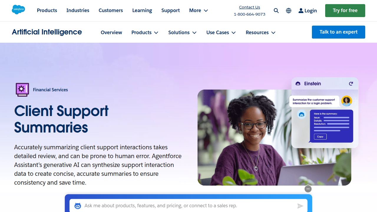 Client Support Summaries | Salesforce US