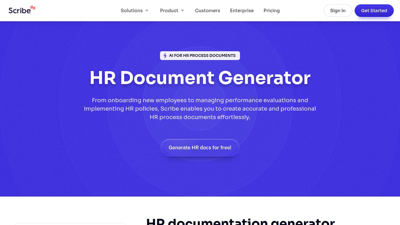 HR Document Generator - scribehow