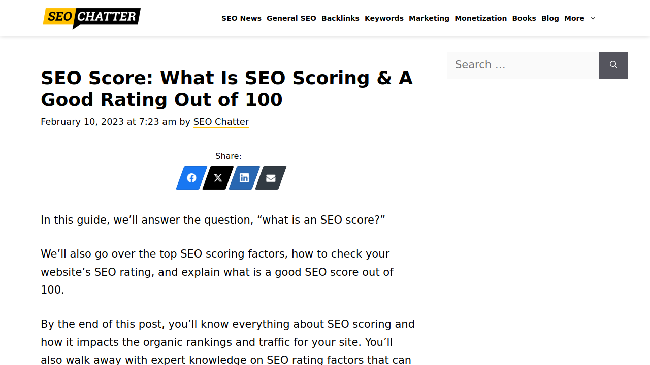 SEO Score: What Is SEO Scoring & A Good Rating …