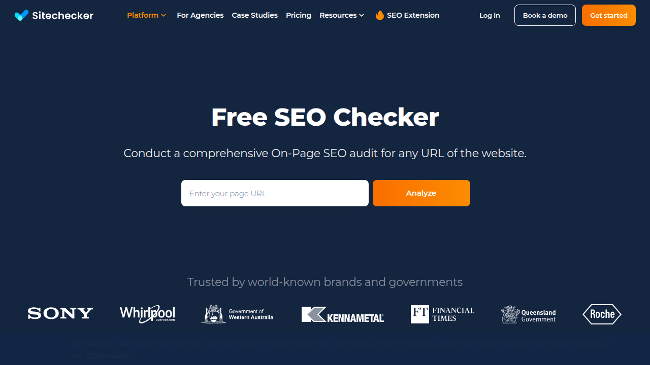 FREE SEO Checker ☑ Audit Tool [Test 300+ issues]