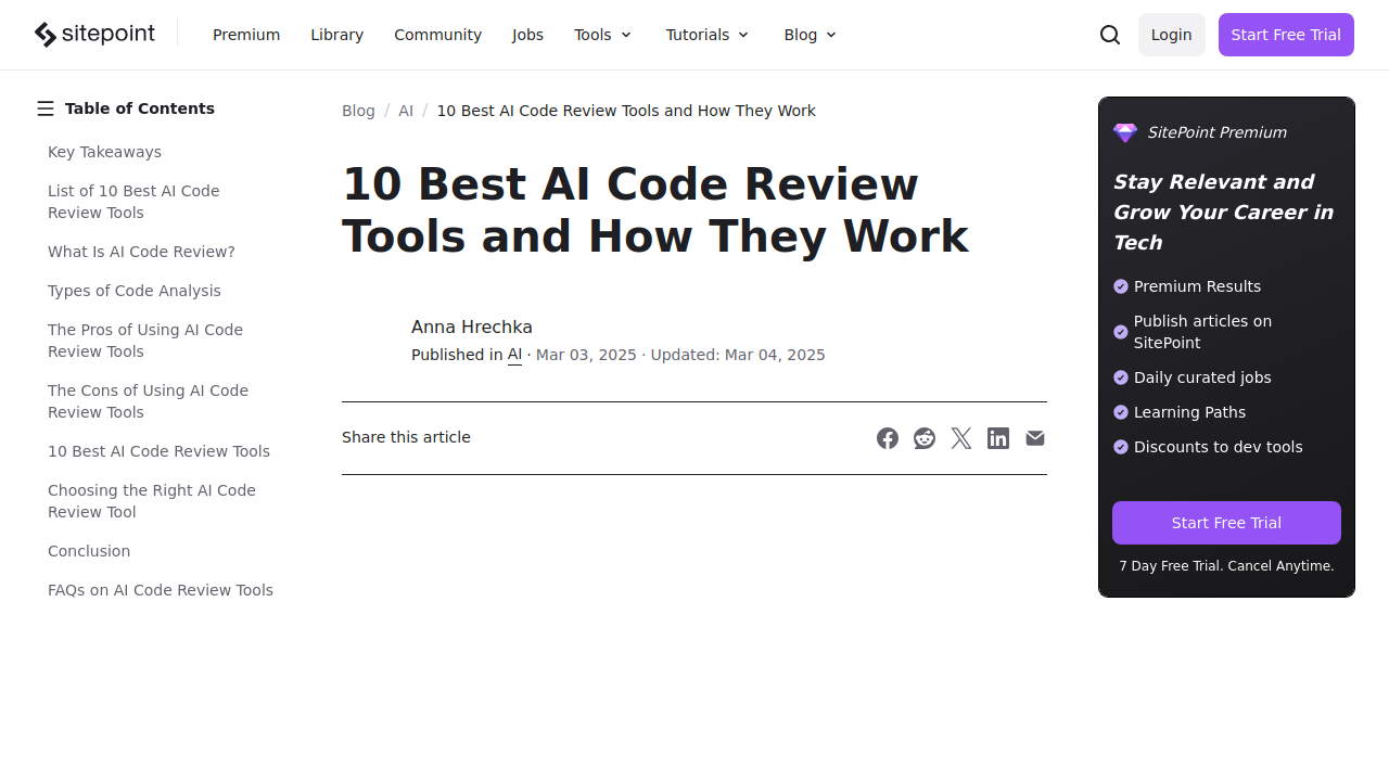 10 Best AI Code Review Tools and How They Work — …