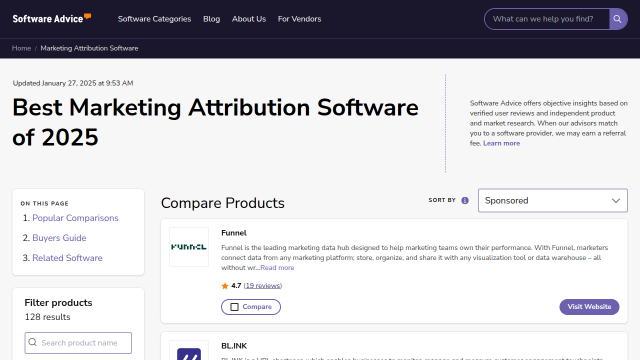 Best Marketing Attribution Software - 2025 Reviews & Pricing