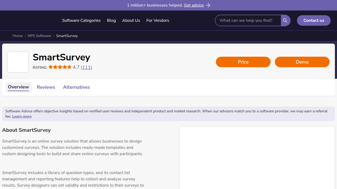 SmartSurvey Software Reviews, Demo & Pricing - 2025