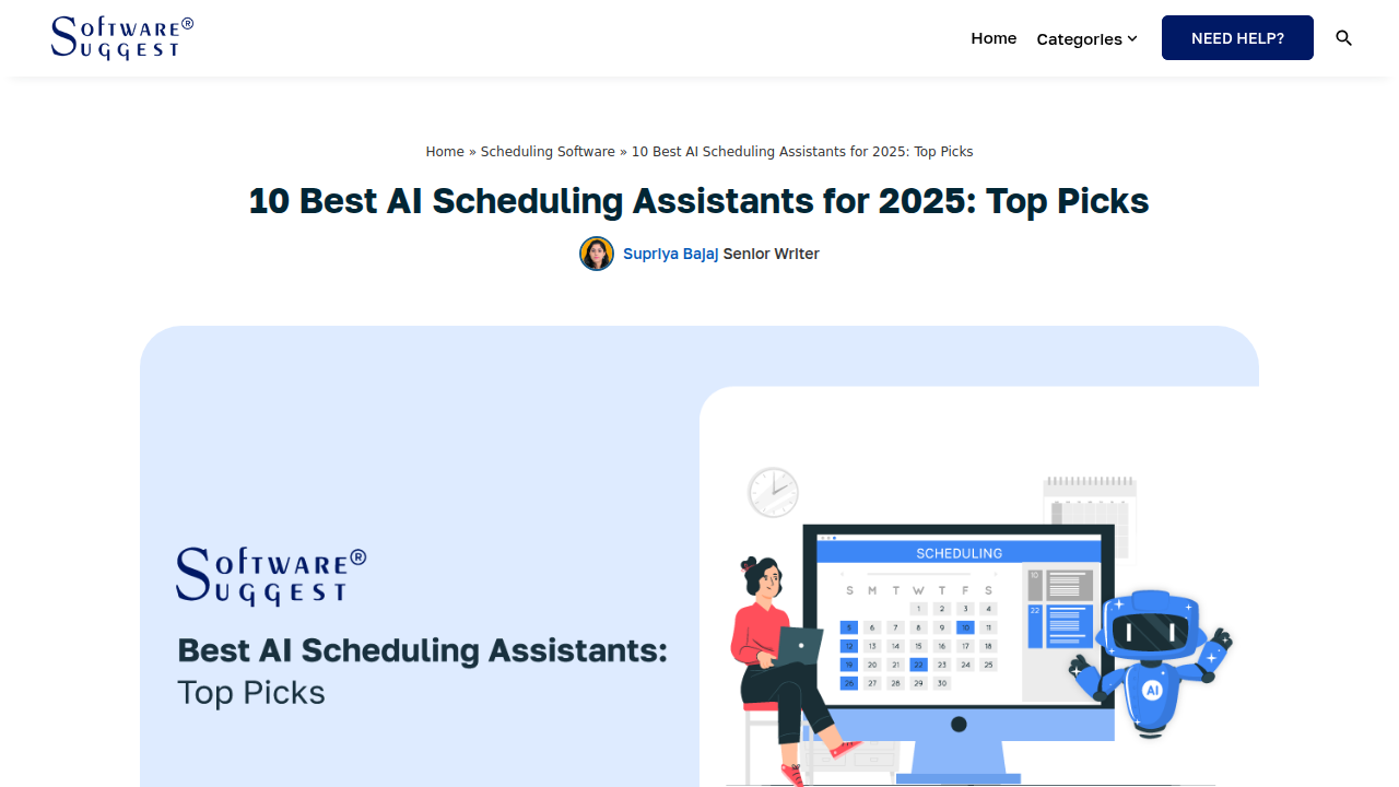 10 Best AI Scheduling Assistants for 2025