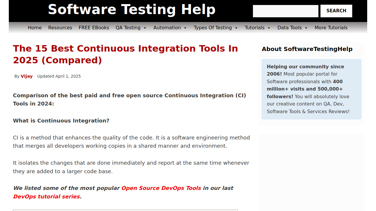 The 15 Best Continuous Integration Tools in 2025 …