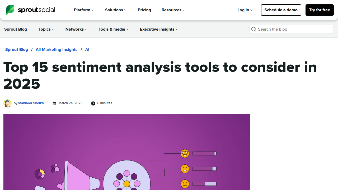 Top 15 sentiment analysis tools to consider in 2025