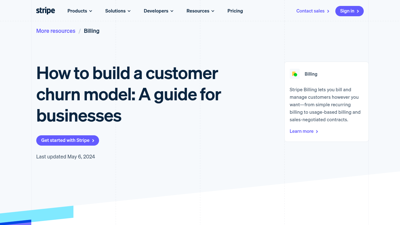 How to build a customer churn model | Stripe