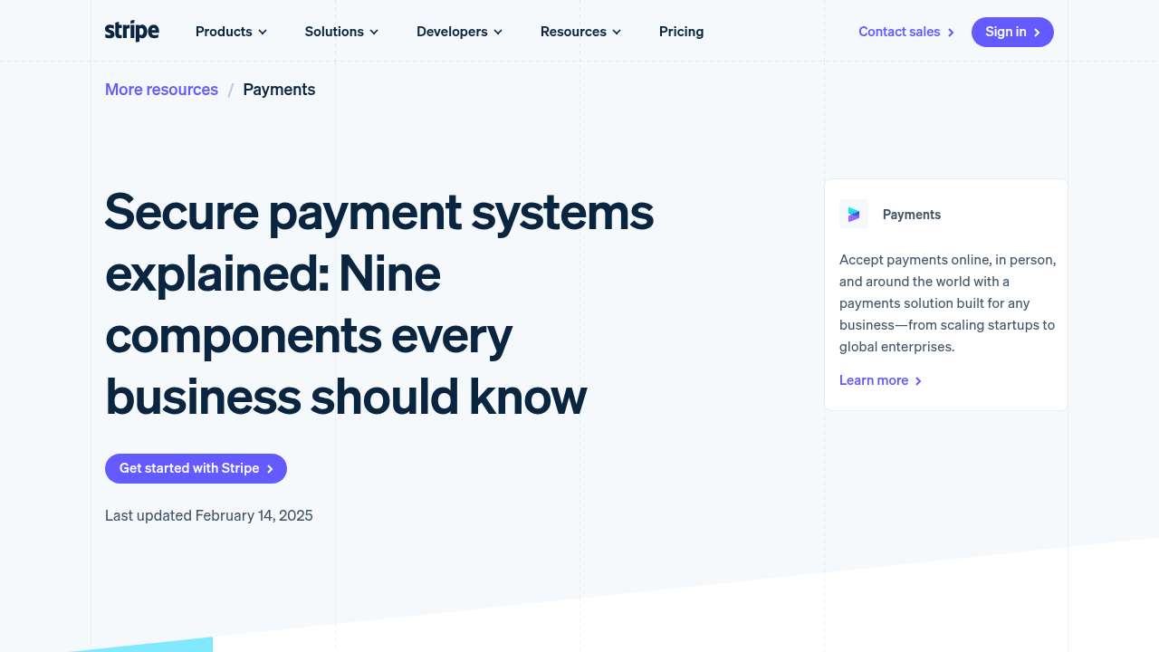 Secure payment systems explained - Stripe
